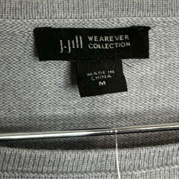 J.Jill Wearever Gray Mixed Media Maxi Dress Size Med Medium - Picture 7 of 11